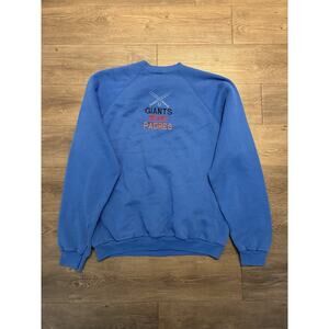 Vintage MLB Reds Giants Padres Pullover Men XL Blue USA 90s Sweatshirt Logo